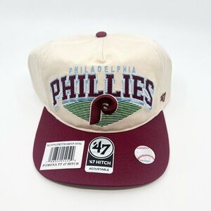 Philadelphia Phillies 47 Brand Cooperstown Collection Maroon/Beige Snapback Hat